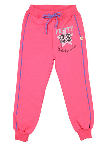 24-2015-3 брюки спортивные детские, розовые