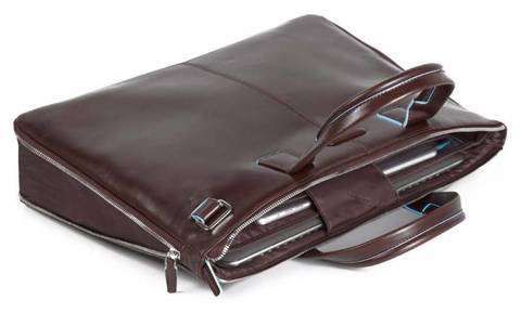 Сумка для ноутбука Piquadro Blue Square, коричневый, кожа натуральная (CA4021B2/MO)