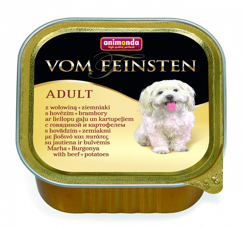 Animonda Vom Feinsten Adult консервы с говядиной и картошкой для взрослых собак 150г