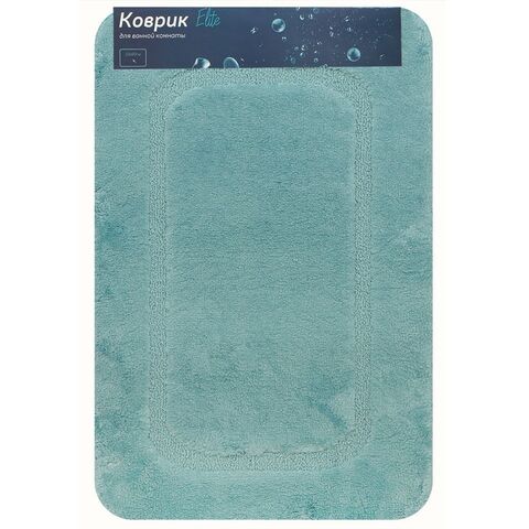 Коврик для ванной, 0.5х0.8 м, ПЭ, голуб, Альпака, Y11-1