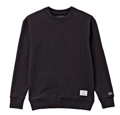 Свитшот Alpha Industries Essential French Terry Crewneck Black (Черный)