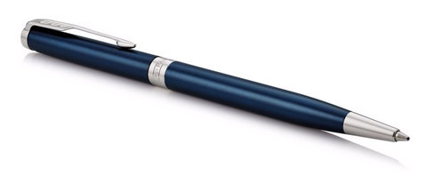 Шариковая ручка Parker Sonnet Slim Subtle Blue Lacquer CT Mblack123