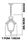 Светильник садово-парковый, 60W 230V E27 IP44 черное золото PL4014 (Feron)