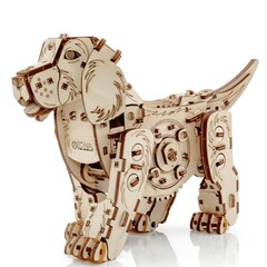 Сборная деревянная модель «Механический щенок Puppy» (EWA)