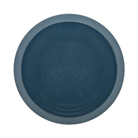 Тарелка обеденная 29см синяя Guy Degrenne Bahia Blue Stone