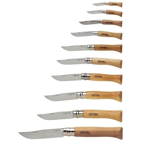 Набор Opinel из 10 ножей разных размеров
