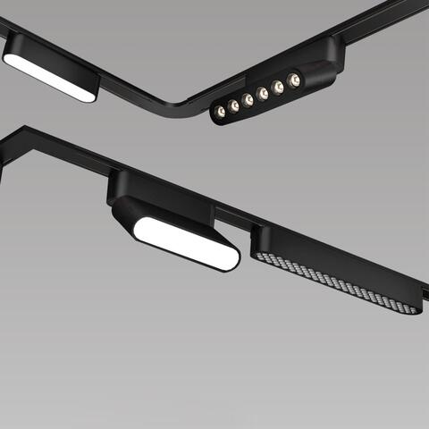 359080 SHINO NT23 000 черный Трековый светильник для низковольтного шинопровода IP20 LED 12W 48V 4000K 720Лм SMAL