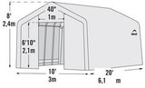 Теплица ShelterLogic 3x6,1x2,4 м