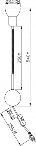 Настенный светильник Arte Lamp FALENA A3116AP-1WH