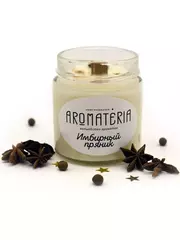 Aromateria свеча "Имбирный пряник" деревянный фитиль
