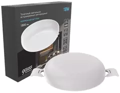 Св-к Gauss LED Frameless 18W 4000K круг 967511218