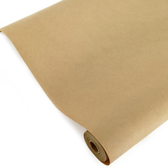 Упаковочная бумага крафт, Однотонный вержированный, Светло-коричневый, 0,7*10 м