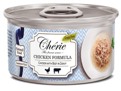 Pettric Cherie CHICKEN FORMULA консервы для кошек, курица с говядиной в соусе (банка)
