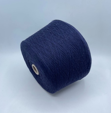 Бобинная пряжа (пр.Италия), 1500м/100гр. 100% Шерсть, цвет-Синий, арт.34443