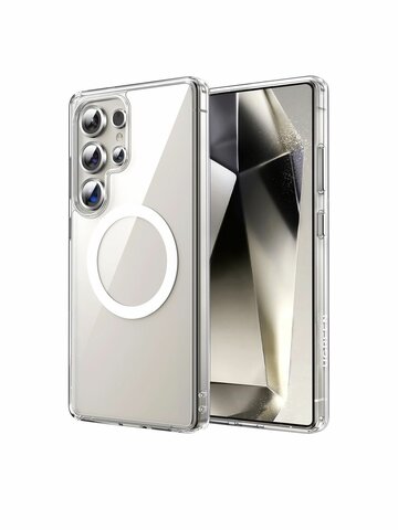 Защитный чехол  UGREEN CA184 (65344) Classy Clear Magnetic Protective Case for Samsung Galaxy S25 Ultra, прозрачный