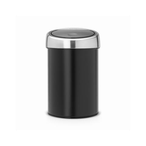 Ведро для мусора Brabantia Touch Bin черное матовое 3л