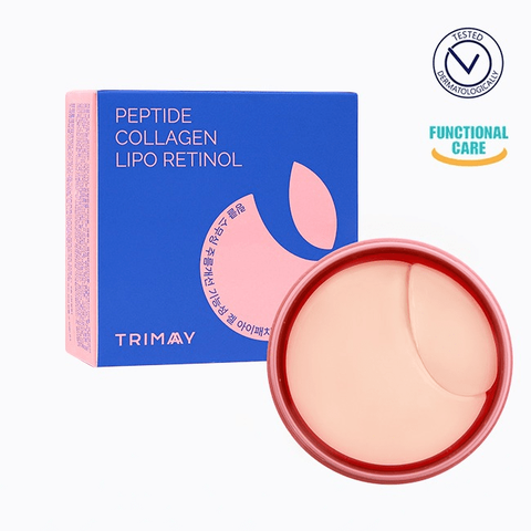 Патчи для глаз с пептидами, коллагеном и ретинолом Trimay Wrinkle Smoothing Gel Eye Patch (30 шт.+30 лепестков)