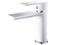 Смеситель для раковины HAIBA HB10505-8 хром-белый