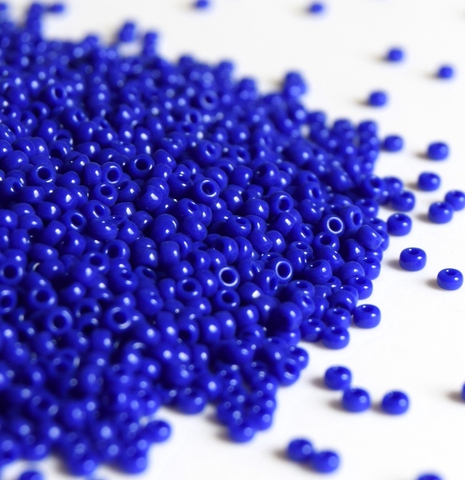 8/0 RR-0414 Бисер круглый Миюки /Miyuki round 8/0 Opaque cobalt