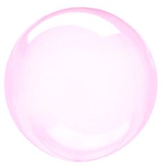 К Deco Bubble (Бабл), 32''/60 см, Кристалл, Розовый, 1 шт.
