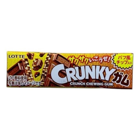 Жевательная резинка хрустящая Crunky Lotte, вкус клубники, 23 гр