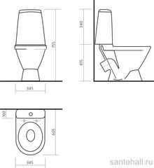 Унитаз-компакт Лада Стандарт Белый S1