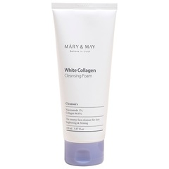 Пенка для умывания с белым коллагеном MARY&MAY White Collagen Cleansing Foam 150 мл