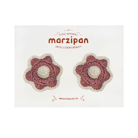 Заколочки Marzipan Rose Flower