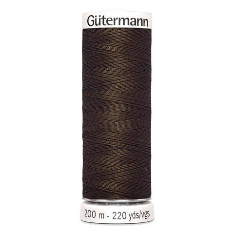 Нить Sew-All 200 м, Gutermann, 817 глубокий коричневый