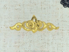 Термоаппликация орнамент с пайетками, р. 15×5,5 см