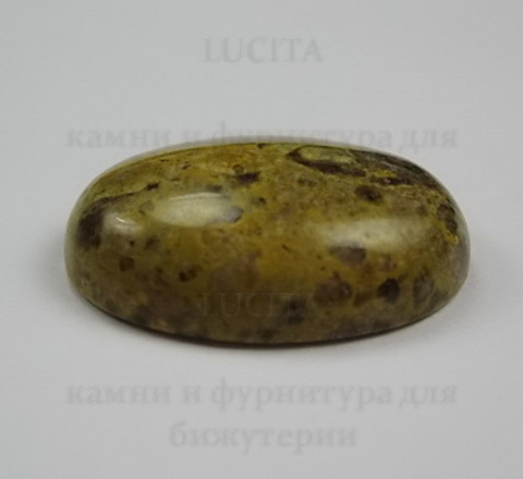 Кабошон овальный Яшма Шкура леопарда, 25х18 мм №6 ()