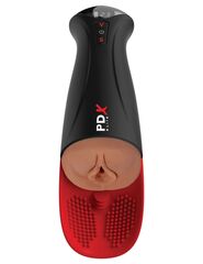 Мастурбатор-вагина в колбе с вибрацией Fuck-O-Matic Pro XL - 