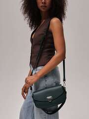 Сумка кожаная на плечо Azaro 31049 темно-зеленый