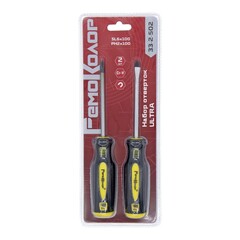 33-2-502 Набор отвёрток ULTRA SL6, PH2 х 100 мм, CR-V, двухкомпонентные рукоятки, 2 предмета (РемоКолор)