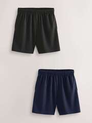 Шорты спортивные для мальчика Next K84-066, 2 шт., Черный, Темно-синий