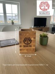 Подставка для карандашей и ручек, дуб/масло