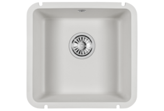Мойка подстольного монтажа кварцевая Granula 3801, АРКТИК (БЕЛЫЙ)