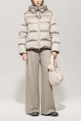 LUISA CERANO Пуховик укороченного кроя на утином пуху с капюшоном