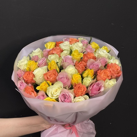 Монобукет из 51 кенийской розы