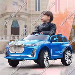 Детский электромобиль "BMW X5" синий