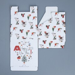 Коробка сборная одиночная Квадрат, «Хюгге», 15*15*7 см