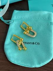 Серьги трансформеры TIFFANY HARD с куб.циркониями