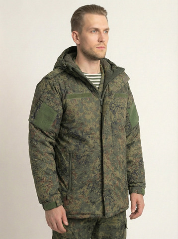 Бушлат ВКБО зеленая цифра (ткань таслан) (А)