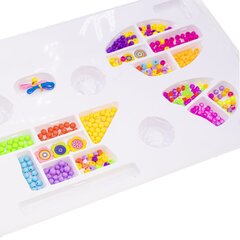 
          Набор для создания украшений-бусины Alingar, 610х295х40мм, "Jewelry personalized", 12 вид. бус., 2х0,6 м резинка, наклейки, карт. уп.