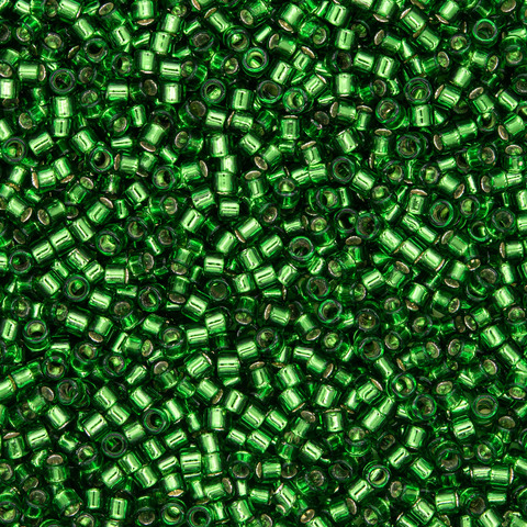 Японский бисер TOHO Treasure (№27B), с внутренним серебрением, прозрачный