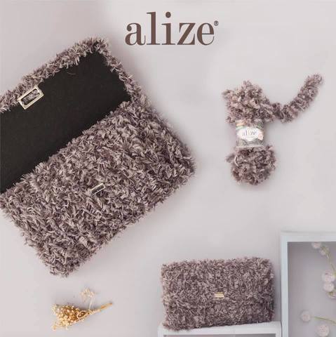 Пряжа Alize Puffy Fur цвет 6105