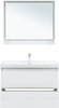 Aquanet 340155 Тумба с раковиной Милан 100 цв. белый глянец (340155)