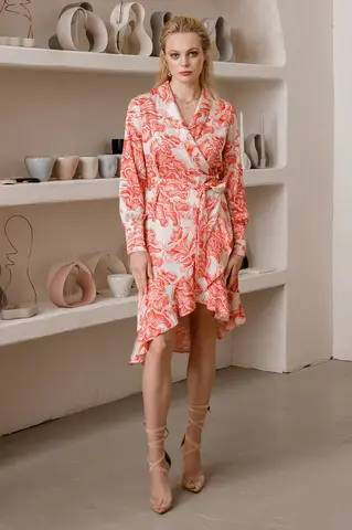 Платье на запах Аморе REDKOE