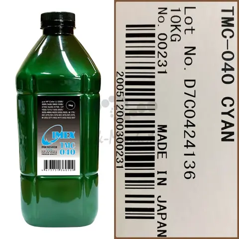 Тонер IMEX TMC 040 голубой универсальный для HP Color LJ - 1 кг Green ATM