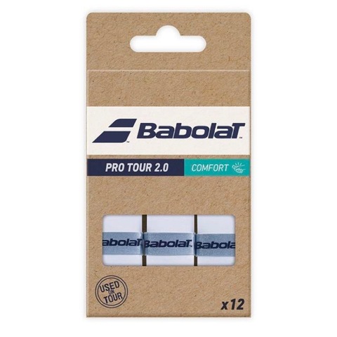 Намотка для ракетки Babolat Pro Tour Comfort 2.0 White (12шт) арт.654016